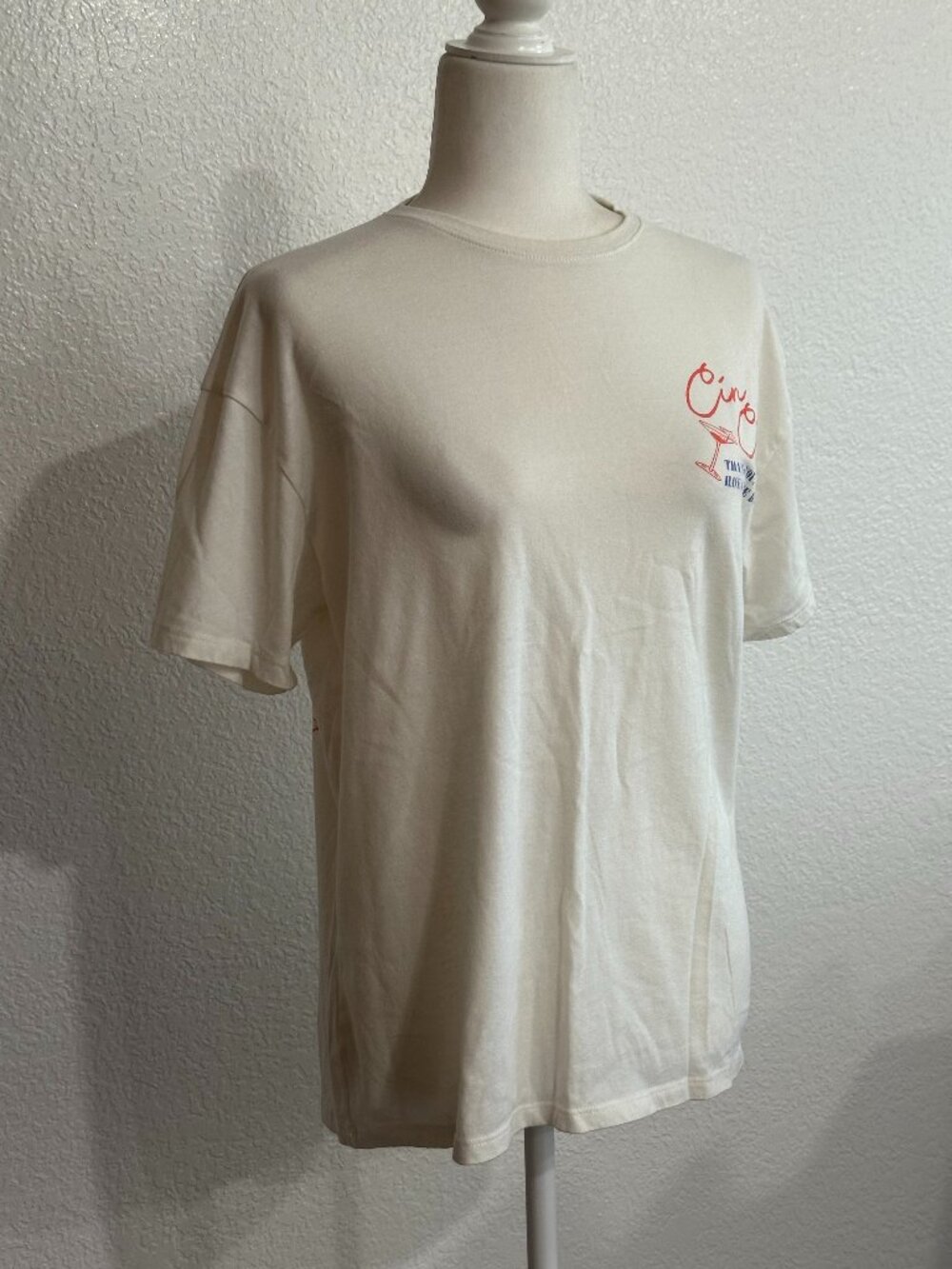 Grayson Threads Graphic Tee XXS Cin Cin Spritz Shirt White Cocktail Graphic Tee